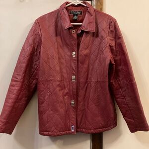 Dialogue Quilted Red Jacket